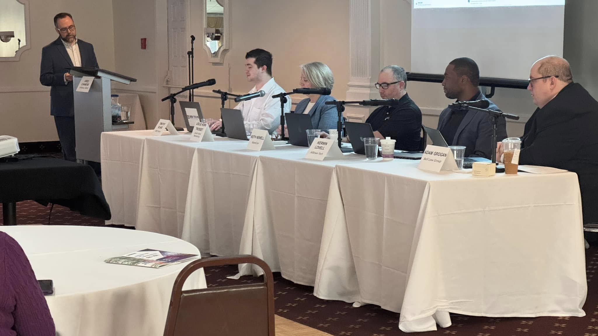 Kerwin Lovell on a panel